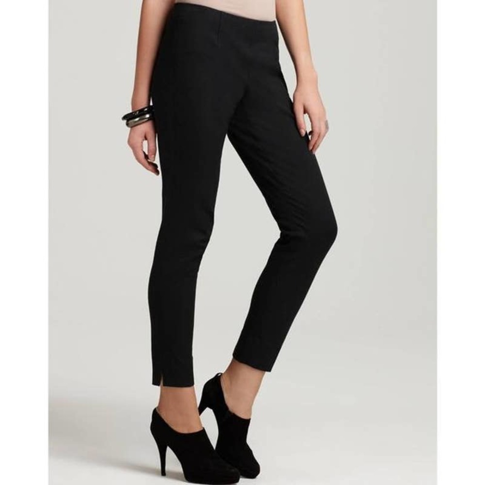 Theory Black Belisa Mandatory Bi Stretch Cropped Dress Pant